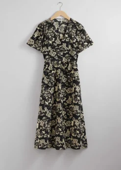 Hot & Other Stories Robe Midi à Manches Volantées