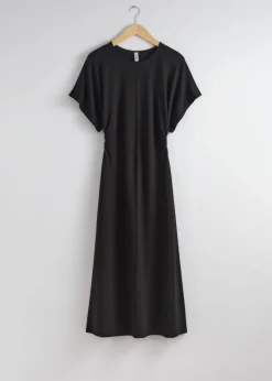 Store & Other Stories Robe Midi à Manches Volantées