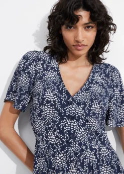 Hot & Other Stories Robe Midi à Manches Volantées