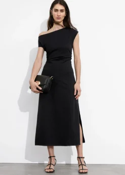 Discount & Other Stories Robe Midi Asymétrique