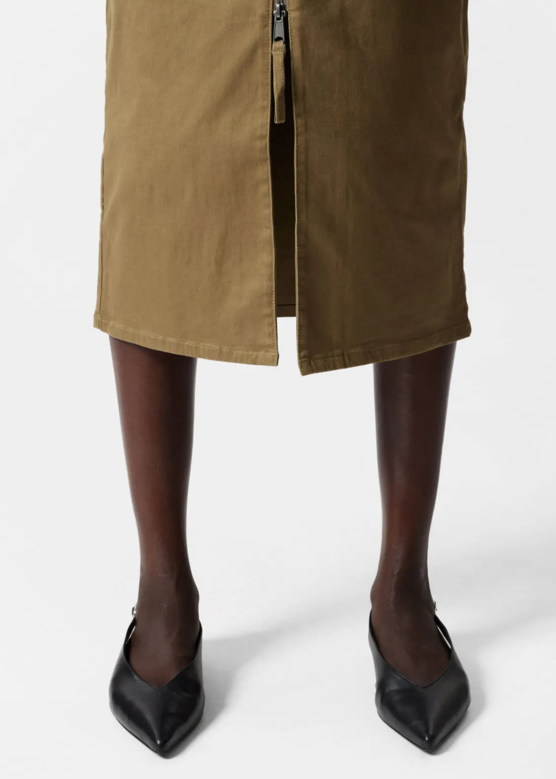 Store & Other Stories Robe Midi Ceinturée De Style Utilitaire