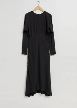 Store & Other Stories Robe Midi Coupée En Biais