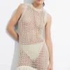 Best Sale & Other Stories Robe Midi Crochetée à Franges Blanc