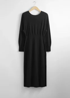 Cheap & Other Stories Robe Midi En Laine Mérinos Noir