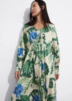 Hot & Other Stories Robe Midi En Satin à Encolure En V