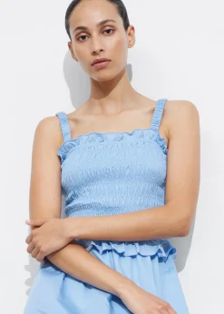 New & Other Stories Robe Midi Froncée
