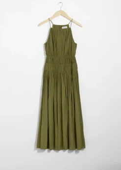 Flash Sale & Other Stories Robe Midi Froncée Sans Manches