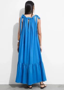 New & Other Stories Robe Midi Froncée Sans Manches