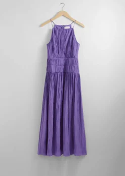 Flash Sale & Other Stories Robe Midi Froncée Sans Manches