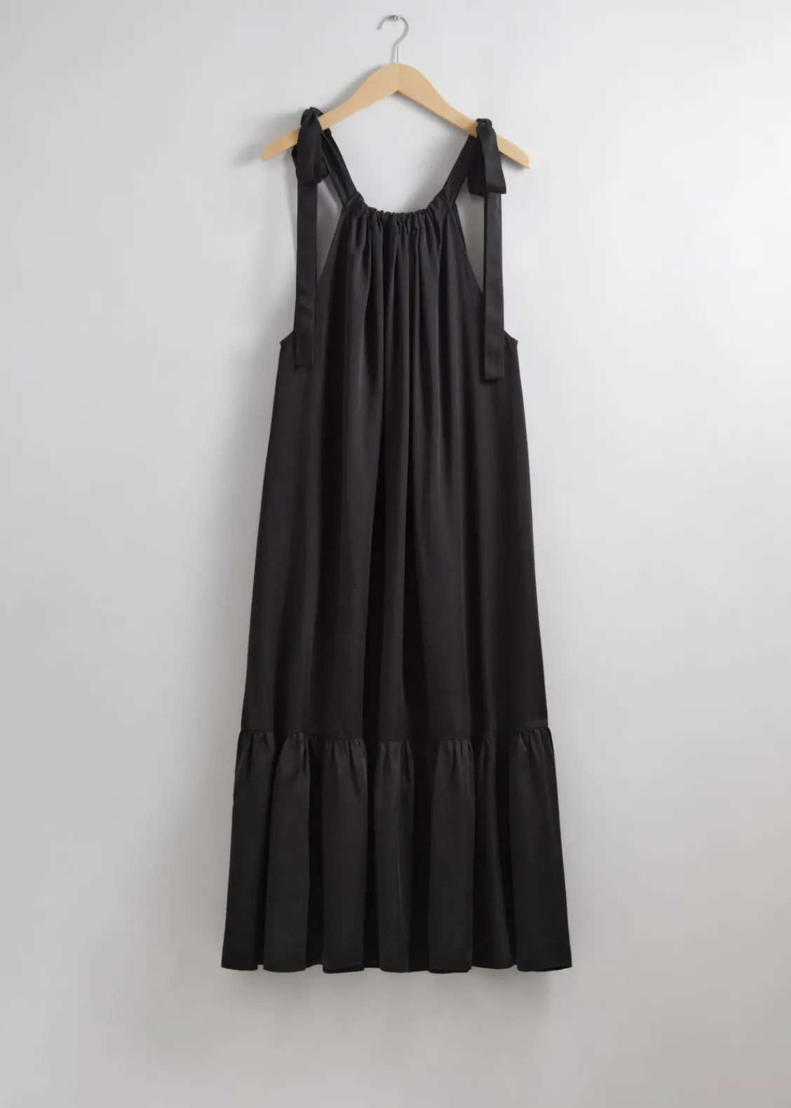 New & Other Stories Robe Midi Froncée Sans Manches