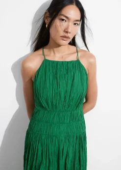 Flash Sale & Other Stories Robe Midi Froncée Sans Manches