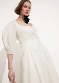 Flash Sale & Other Stories Robe Midi Plissée Blanc