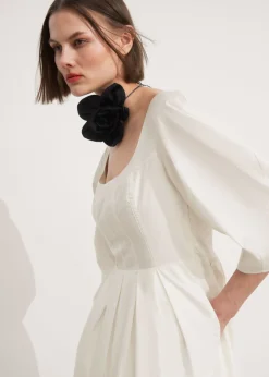 Flash Sale & Other Stories Robe Midi Plissée Blanc