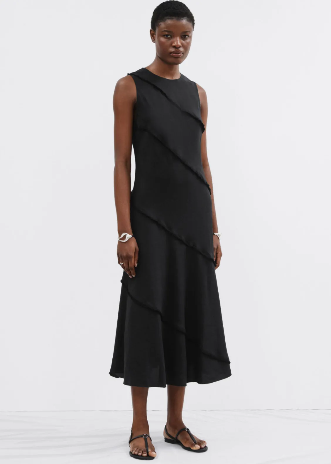 Hot & Other Stories Robe Midi Trapèze Sans Manches