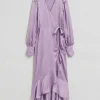 Store & Other Stories Robe Portefeuille à Volants Lilas