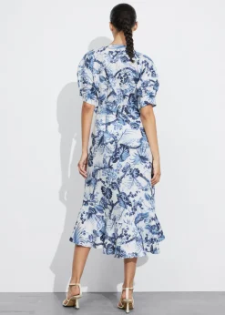 Shop & Other Stories Robe Portefeuille Midi En Lin