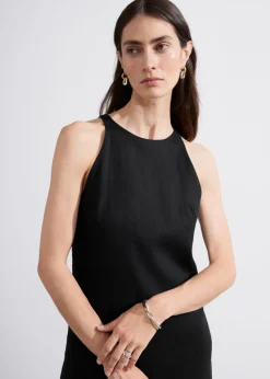 Discount & Other Stories Robe Trapèze En Lin