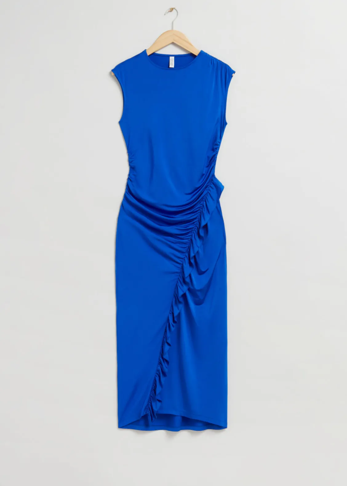 Flash Sale & Other Stories Robe Volantée Bleu vif