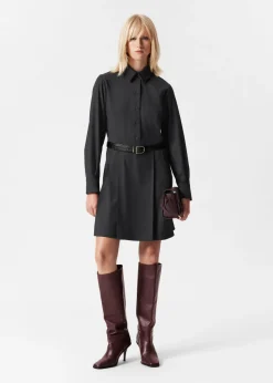Best & Other Stories Robe-chemise Courte Habillée Gris foncé