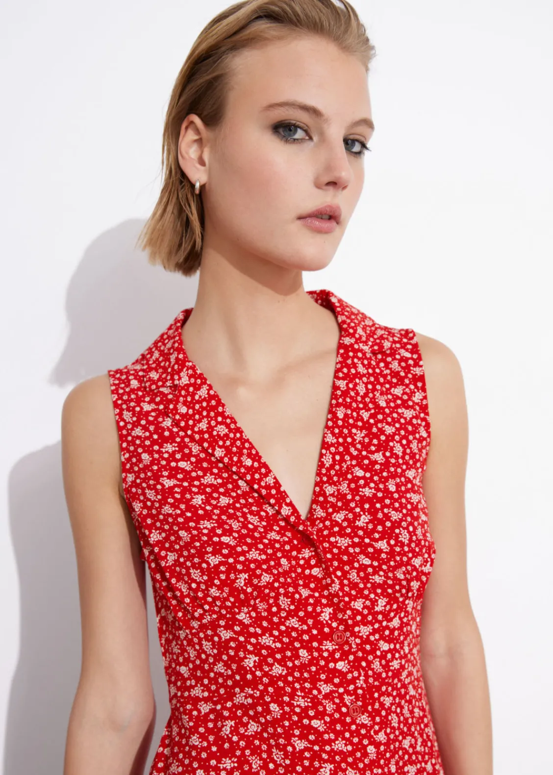 Store & Other Stories Robe-chemise Midi à Col