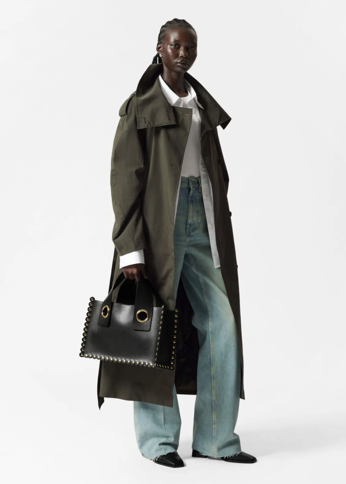 Flash Sale & Other Stories Sac Cabas En Daim Noir