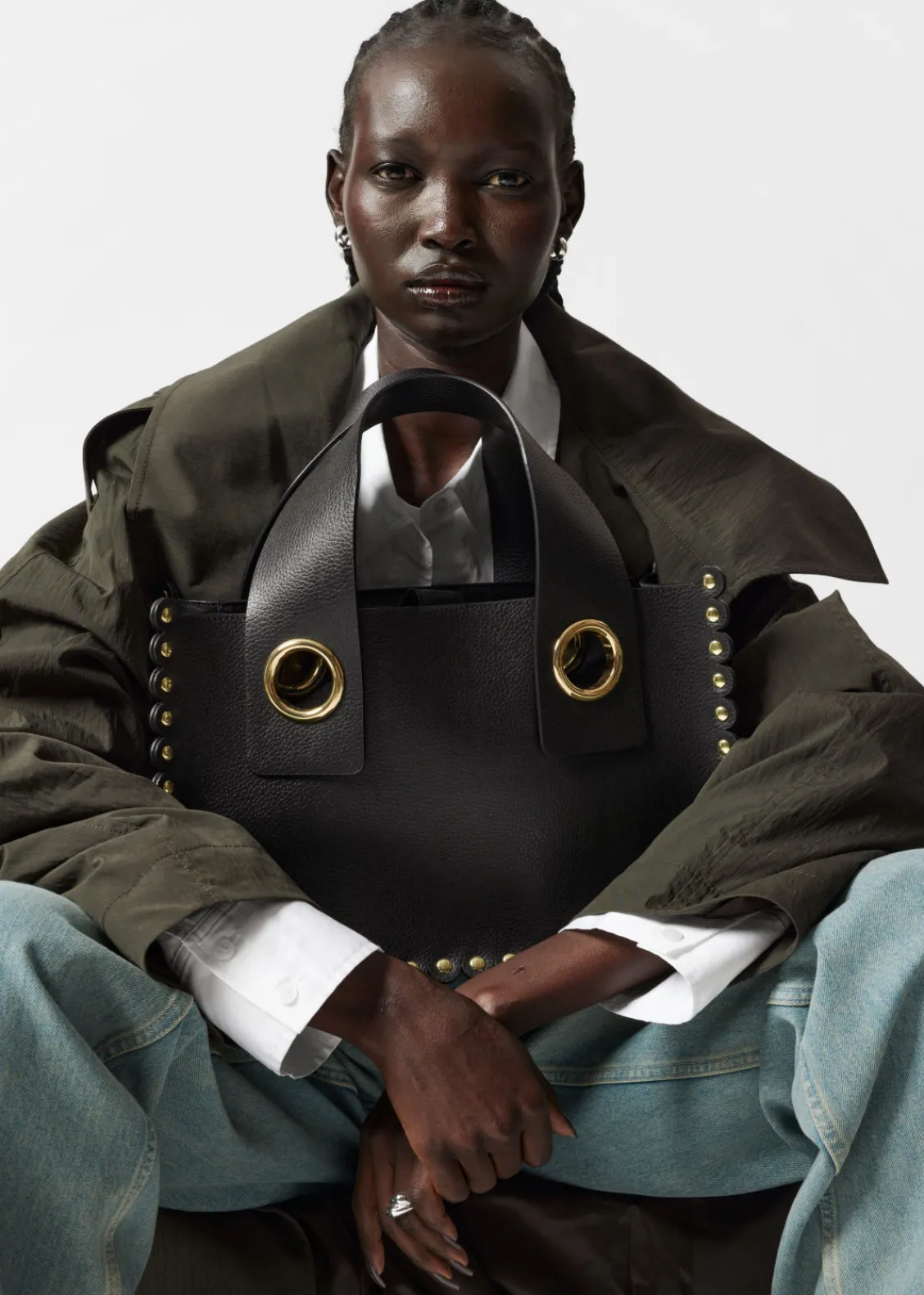 Flash Sale & Other Stories Sac Cabas En Daim Noir