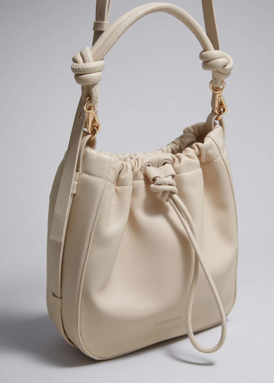 Store & Other Stories Sac Seau En Cuir à Nœuds