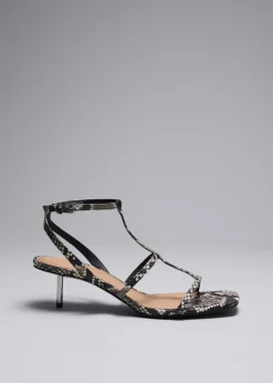 Outlet & Other Stories Sandales à Talons En Cuir