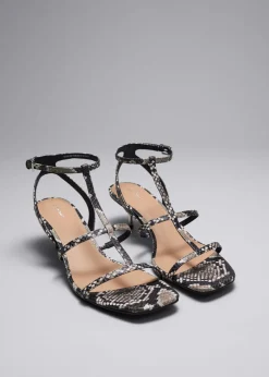 Outlet & Other Stories Sandales à Talons En Cuir