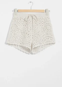 Cheap & Other Stories Short Crocheté Couleur crème