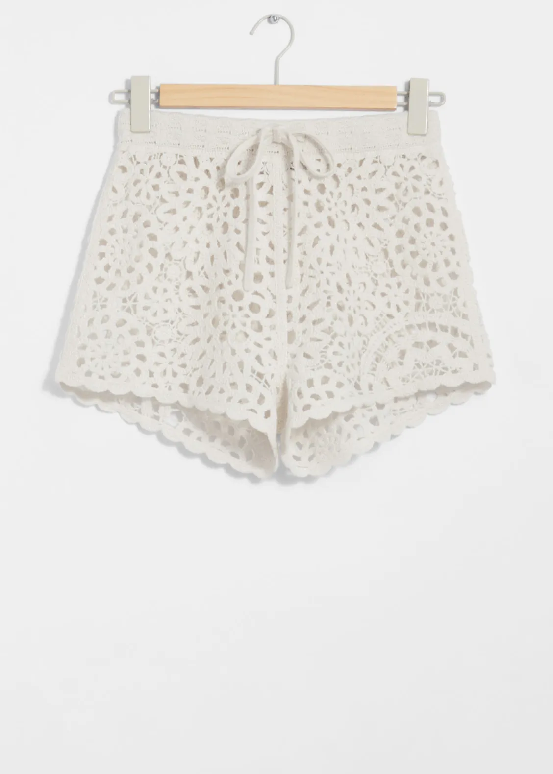 Cheap & Other Stories Short Crocheté Couleur crème