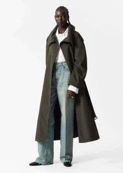 Shop & Other Stories Trench-coat à Col Montant Vert
