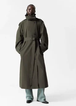 Shop & Other Stories Trench-coat à Col Montant Vert