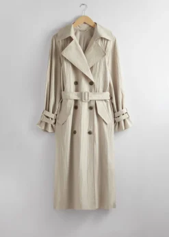 Outlet & Other Stories Trench-coat à Effet Froissé