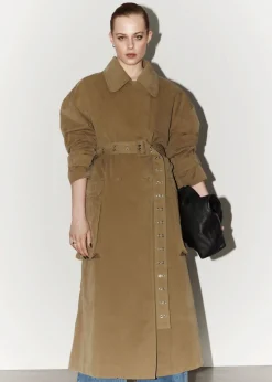Best Sale & Other Stories Trench-coat à Poches à Rabat Beige foncé