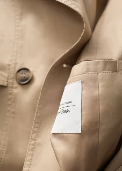 Discount & Other Stories Trench-coat Avec Ceinture à Boucle Beige