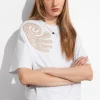 Discount & Other Stories T-shirt Brodé Blanc