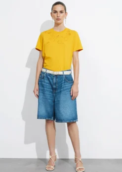 Best Sale & Other Stories T-shirt Brodé Avec Citrons Jaune