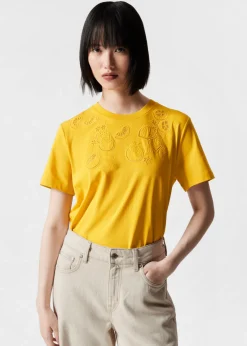 Best Sale & Other Stories T-shirt Brodé Avec Citrons Jaune