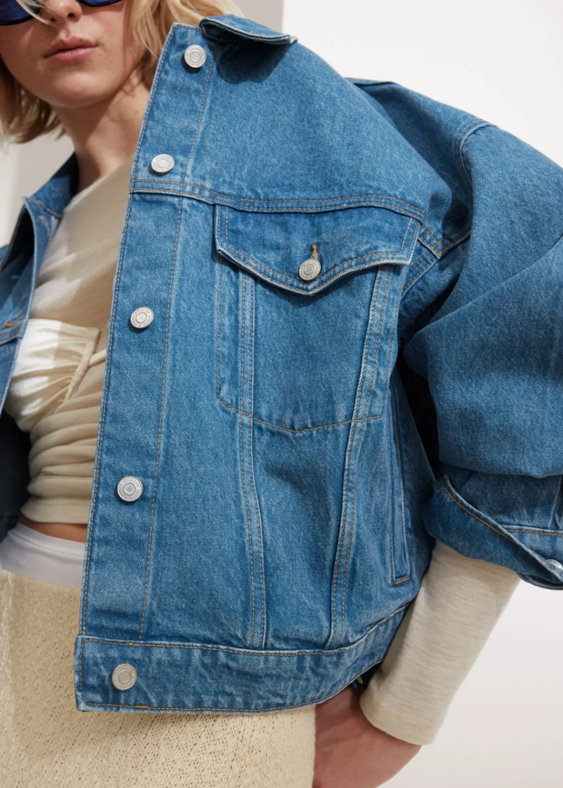 Fashion & Other Stories Veste Carrée En Jean