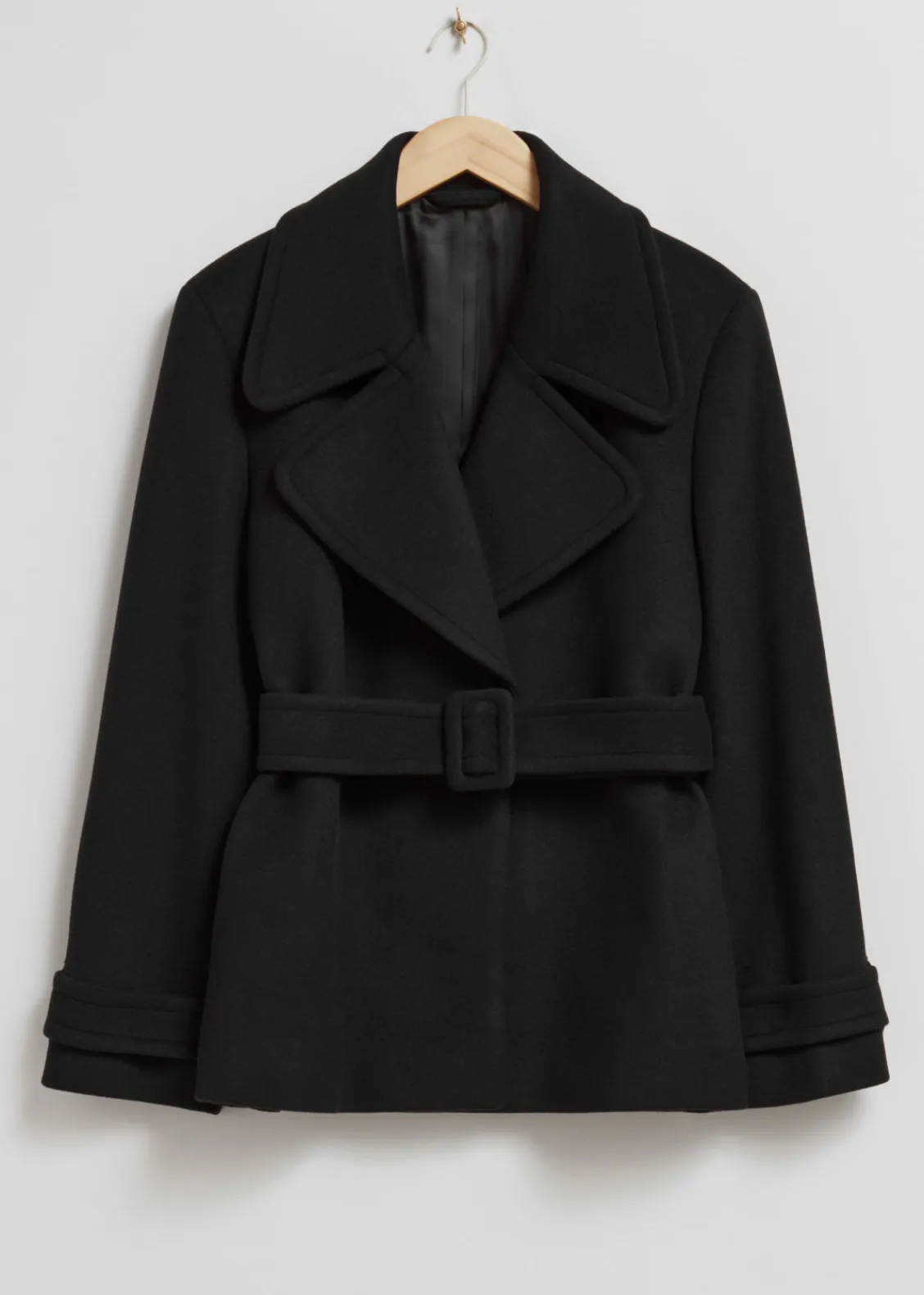 Best & Other Stories Veste Ceinturée En Laine