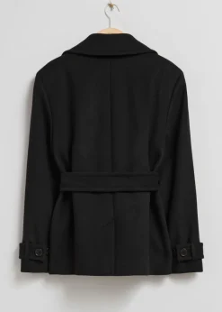 Best & Other Stories Veste Ceinturée En Laine