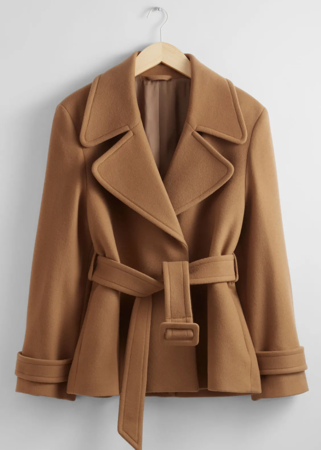Best & Other Stories Veste Ceinturée En Laine