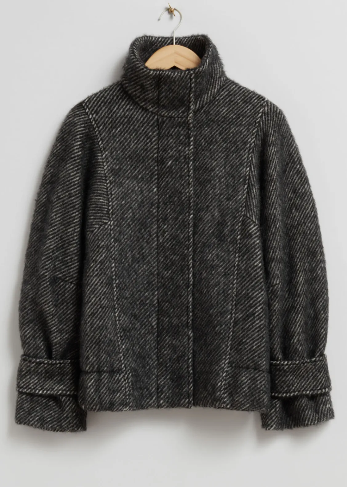 Cheap & Other Stories Veste En Laine Rayures noires