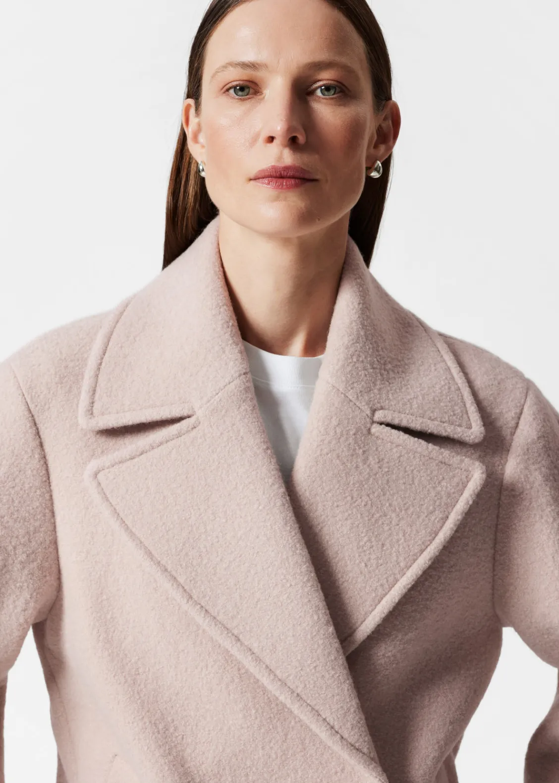 Best Sale & Other Stories Veste En Laine à Double Boutonnage Beige clair