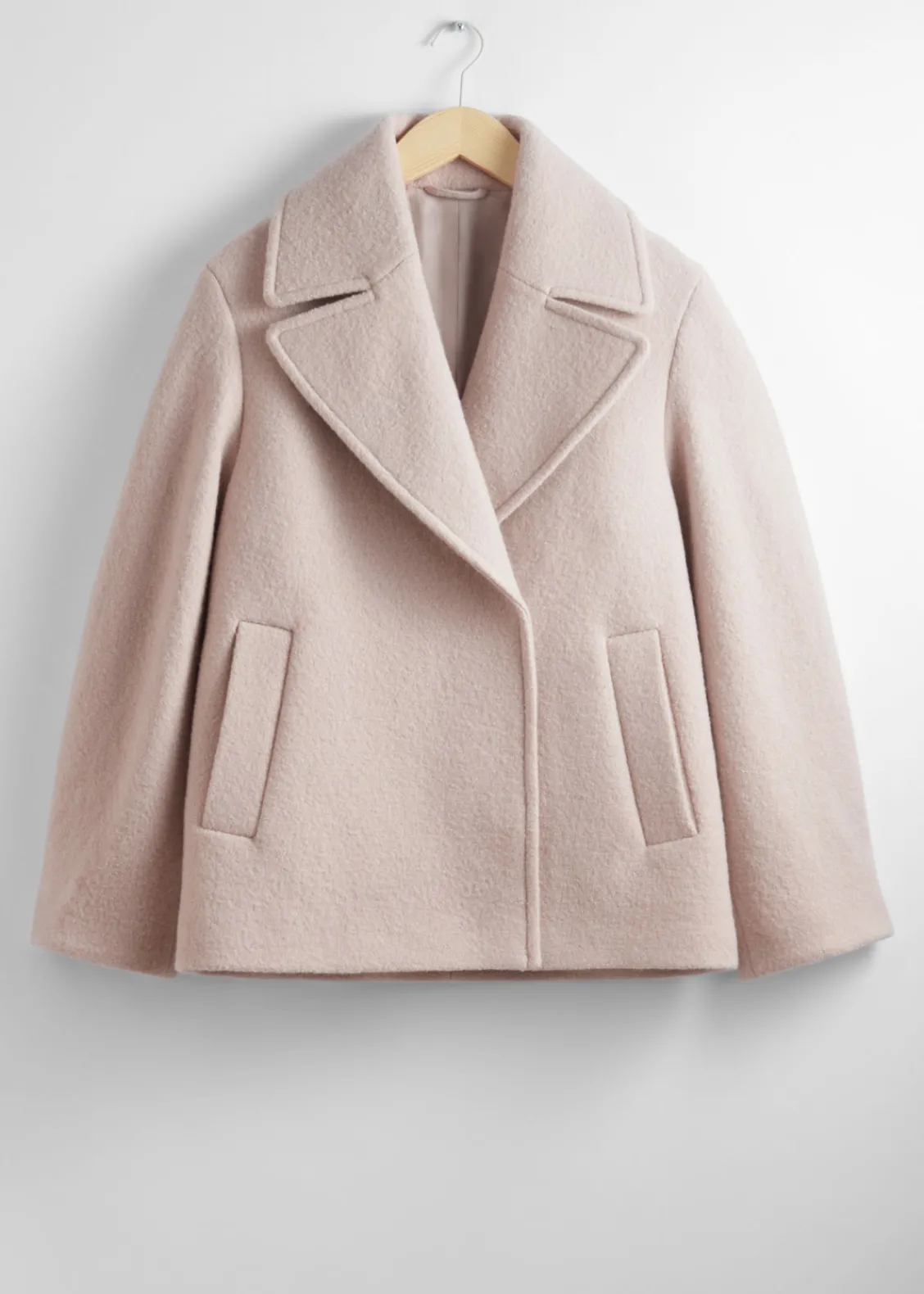 Best Sale & Other Stories Veste En Laine à Double Boutonnage Beige clair