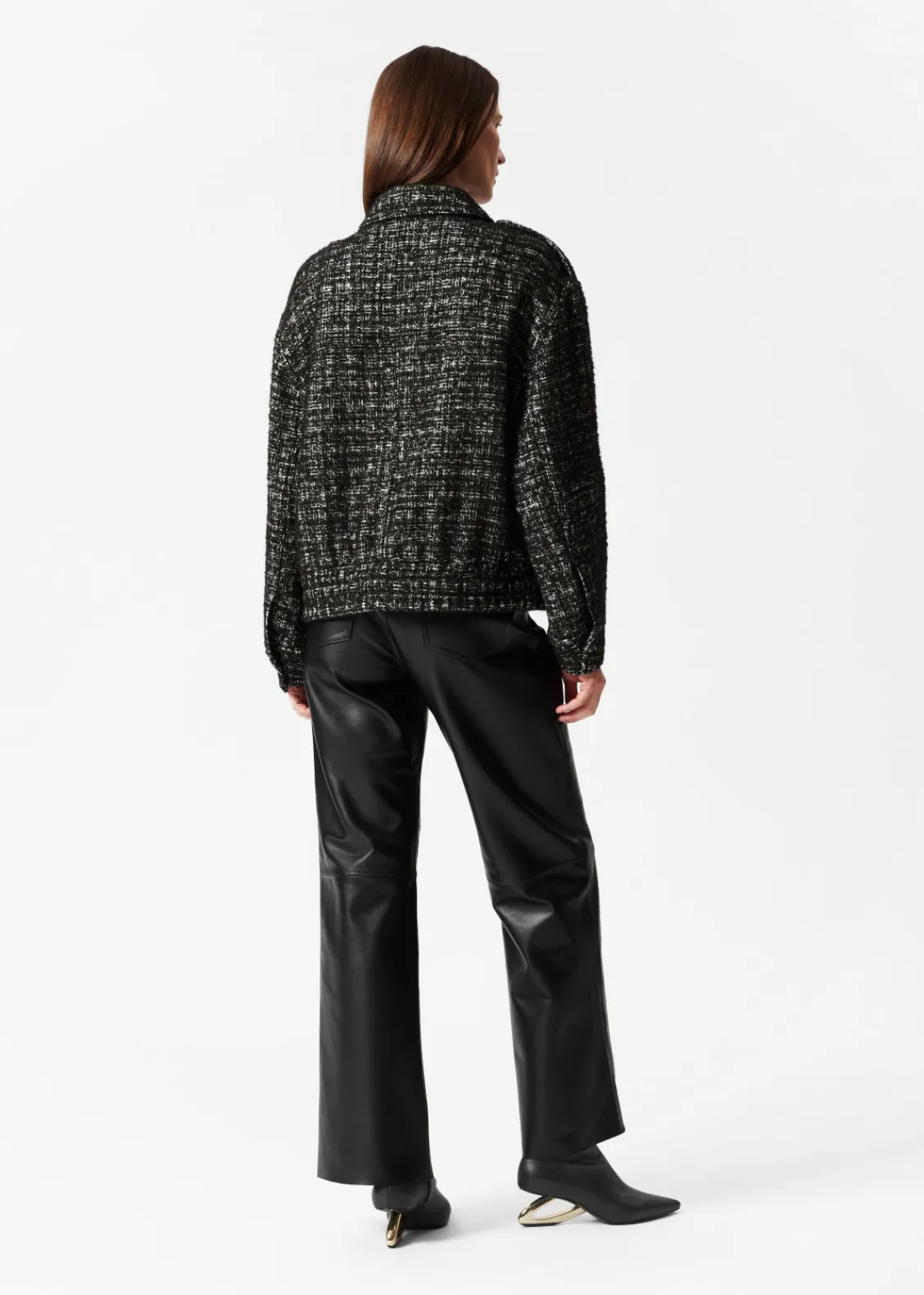 Store & Other Stories Veste En Tweed Tweed noir