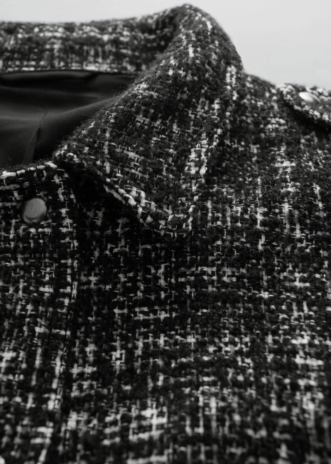 Store & Other Stories Veste En Tweed Tweed noir