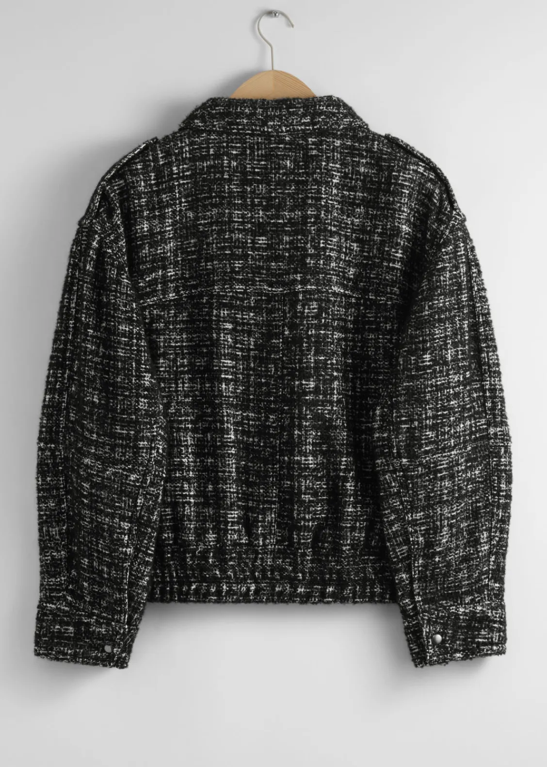 Store & Other Stories Veste En Tweed Tweed noir