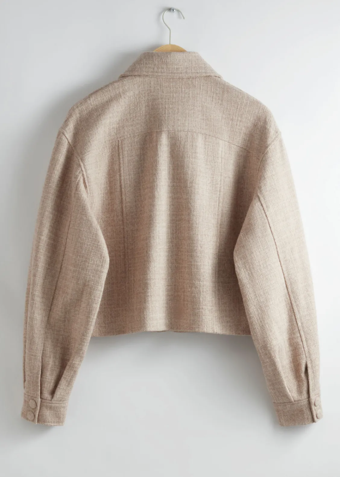 Best & Other Stories Veste Motard En Jacquard Tissé Beige